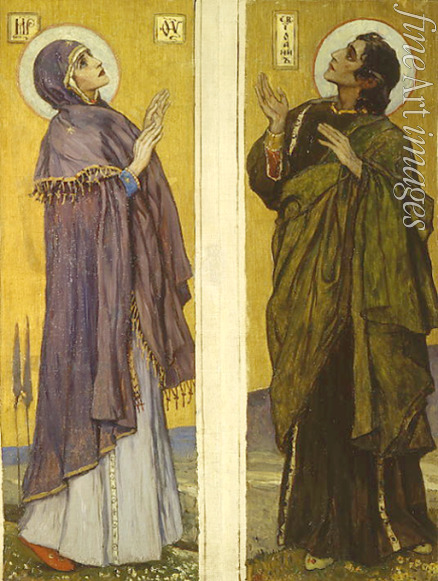 Nesterow Michail Wassiljewitsch - Madonna und Johannes der Täufer