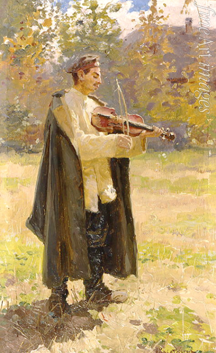 Kassatkin Nikolai Alexejewitsch - Heimatlied. Soldat spielt Geige