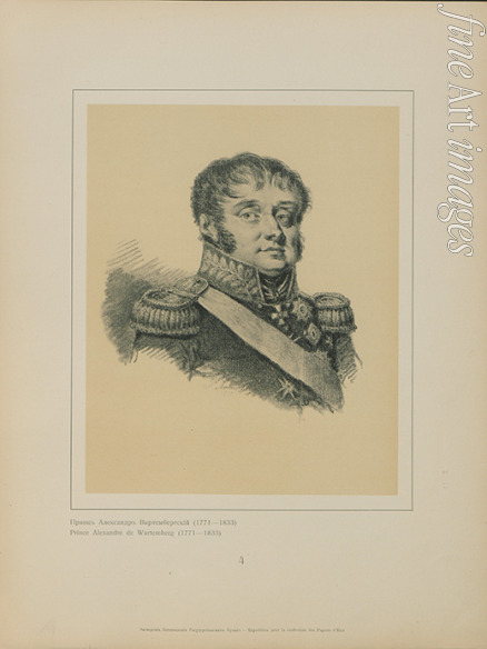 Saint-Aubin Louis de - Herzog Alexander Friedrich Karl von Württemberg (1771-1833)