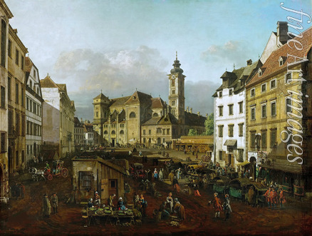 Bellotto Bernardo - Die Freyung in Wien, Ansicht von Südosten 