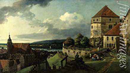 Bellotto Bernardo - Pirna von der Festung Sonnenstein aus gesehen