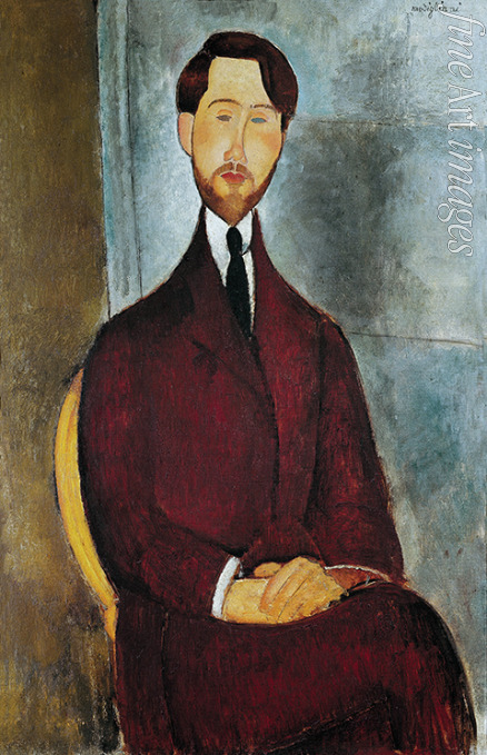 Modigliani Amedeo - Porträt von Léopold Zborowski (1889-1932)
