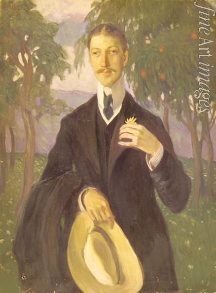 Della-Vos-Kardowskaja Olga Ludwigowna - Porträt des Dichters Nikolai Gumiljow (1886-1921)
