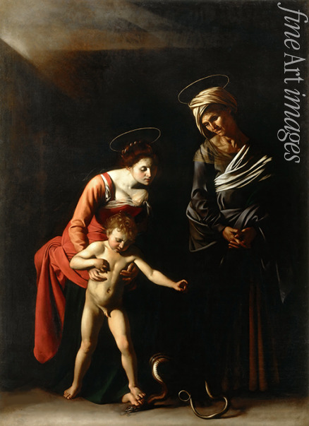 Caravaggio Michelangelo - Madonna mit der Schlange (Madonna dei Palafrenieri)
