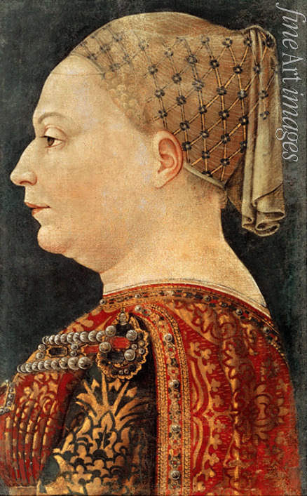 Bembo Bonifacio - Porträt von Bianca Maria Sforza (1425-1468)
