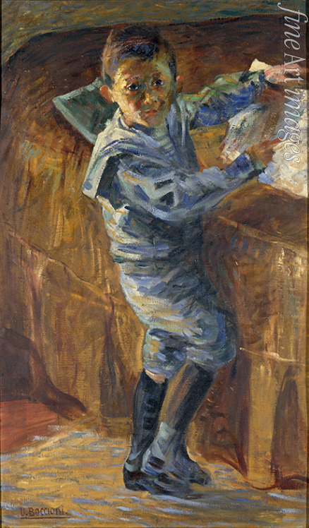 Boccioni Umberto - Portrait of a boy