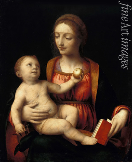 Luini Bernardino - Maria mit dem Kind und dem Apfel