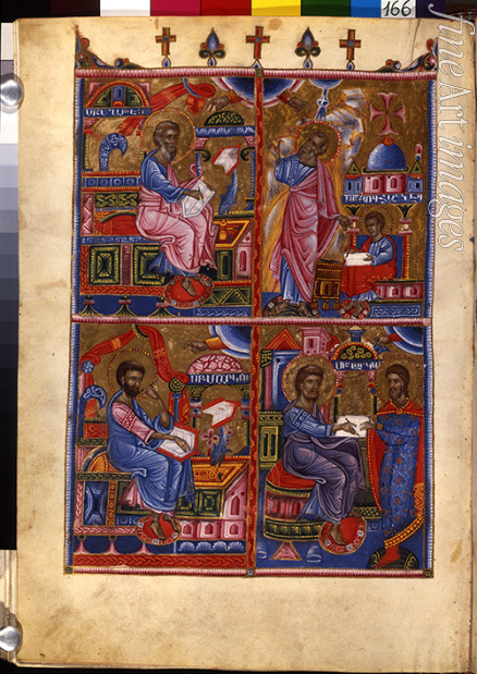 Master of Codex Matenadaran - The Four Evangelists (Manuscript illumination from the Matenadaran Gospel)