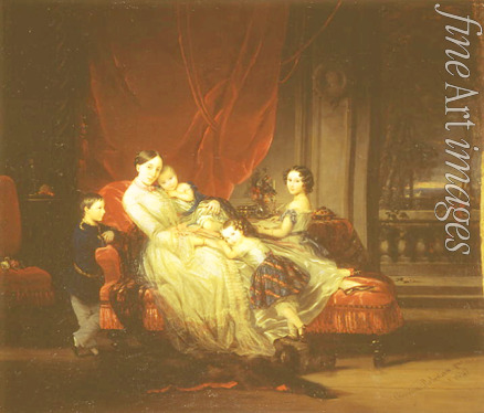 Robertson Christina - Bildnis Großfürstin Maria Nikolajewna von Russland, Herzogin von Leuchtenberg (1819-1876) mit Kinder