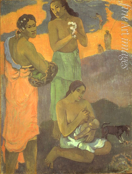 Gauguin Paul Eugéne Henri - Women on the Seashore (The Motherhood)