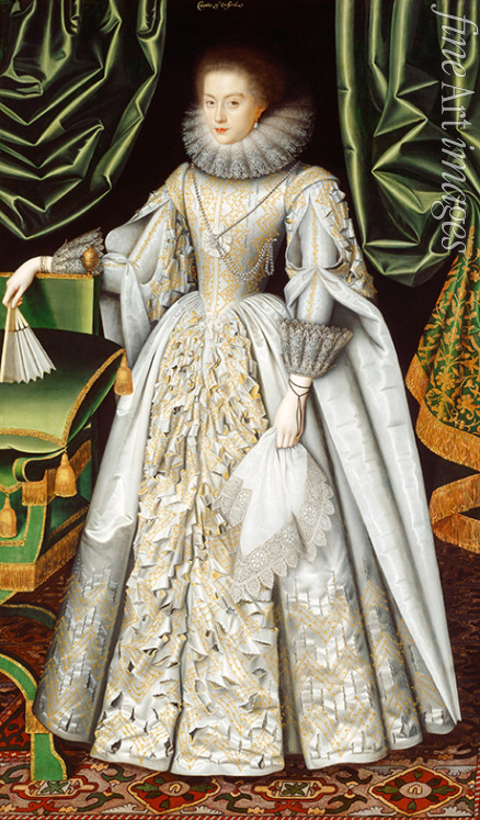 Larkin William - Portrait of Diana Cecil, later Countess of Oxford