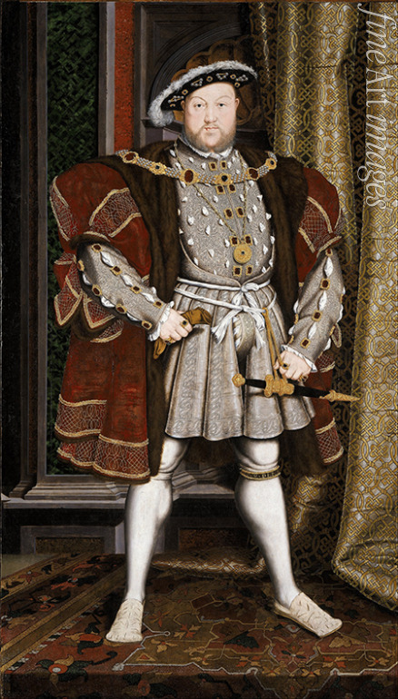 Holbein Hans der Jüngere Werkstatt - Porträt von König Heinrich VIII. von England