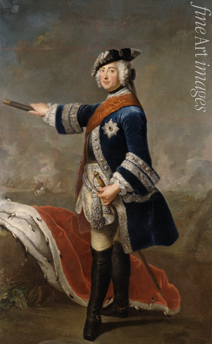 Pesne Antoine - Porträt von Friedrich II., König von Preussen (1712-1786)