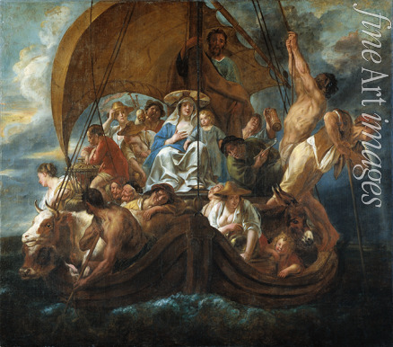 Jordaens Jacob - Die heilige Familie in einem Boot