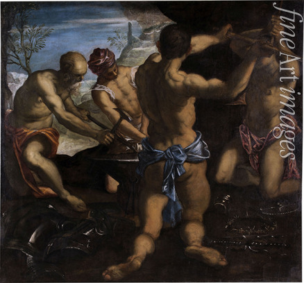 Tintoretto Jacopo - Die Schmiede des Vulcanus