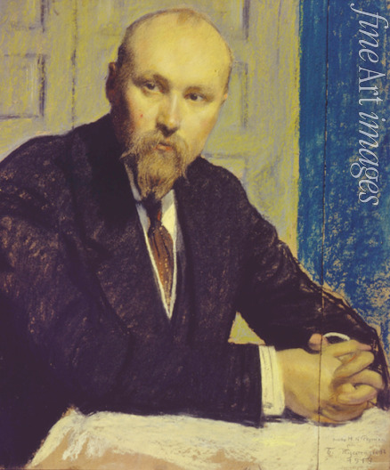 Kustodiew Boris Michailowitsch - Porträt des Malers Nicholas Roerich (1874-1947)