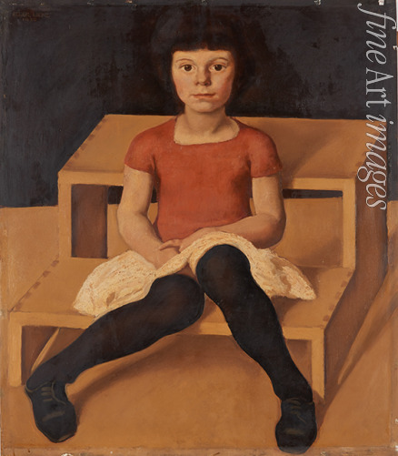 Egger-Lienz Albin - Ila, the younger daughter of the artist
