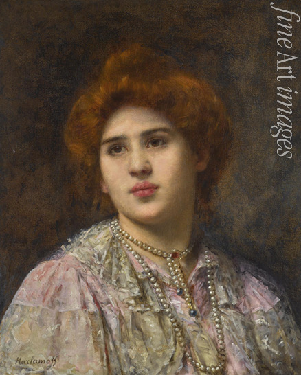 Harlamow (Harlamoff) Alexei Alexejewitsch - Porträt von Opernsängerin Félia Litvinne (1860-1936)