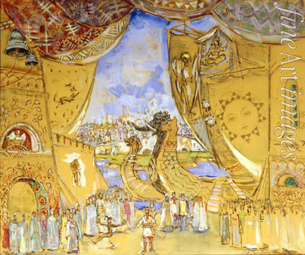 Golovin Alexander Yakovlevich - Stage design for the opera Sadko by N. Rimsky-Korsakov