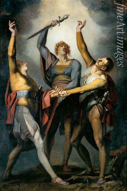 Füssli (Fuseli) Johann Heinrich - Die drei Eidgenossen beim Schwur auf dem Rütli