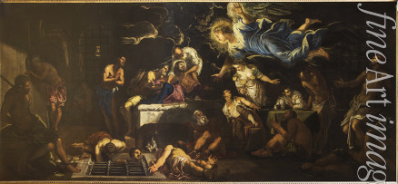 Tintoretto Jacopo - Saint Rochh in Prison Visited by an Angel