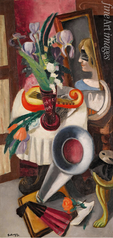 Beckmann Max - Still Life with Gramophone and Irises