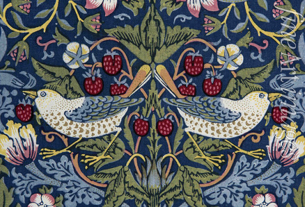 Morris William - Strawberry Thief. Decorative fabric