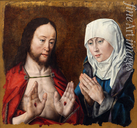 Bouts Aelbrecht - Christ Showing His Mother the Nail Wounds in His Hands