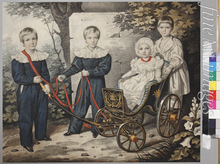 Hampeln Carl von - Portrait of the Talyzin children