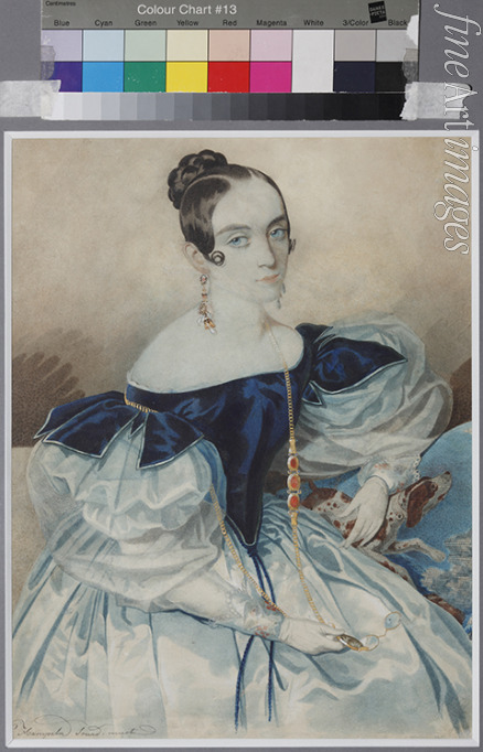 Hampeln Carl von - Portrait of a Lady with a Lorgnette