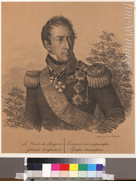 Hampeln Carl von - Portrait of Count Alexandre Andrault de Langeron (1763-1831)