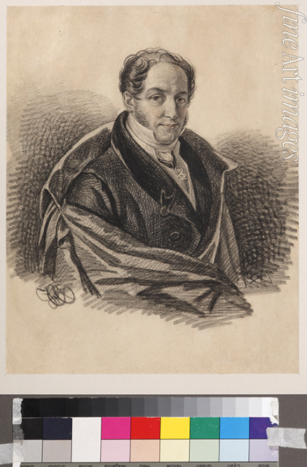 Hampeln Carl von - Portrait of Alexander Ivanovich Lorer (1779-1824)