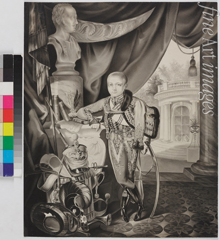 Hampeln Carl von - Portrait of the Crown prince Alexander Nikolayevich (1818-1881)