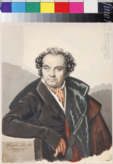 Hampeln Carl von - Portrait of Sergey Dmitryevich Lvov (1781-1857)