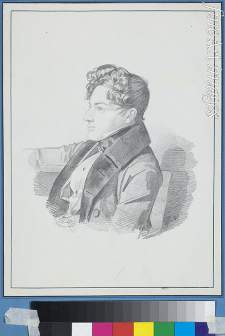 Hampeln Carl von - Portrait of Vasily Viktorovich Kochubey (1812-1850)