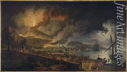 Volaire Pierre Jacques - Der Ausbruch des Vesuv von Portici aus gesehen