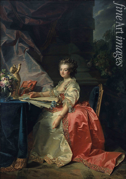 Mosnier Jean Laurent - Porträt von Marie-Louise von Savoyen-Carignan (1749-1792), Prinzessin de Lamballe