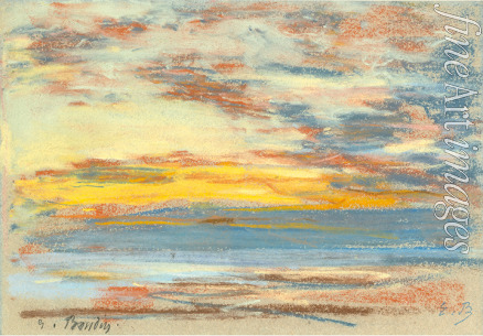 Boudin Eugène-Louis - Coastline and sky