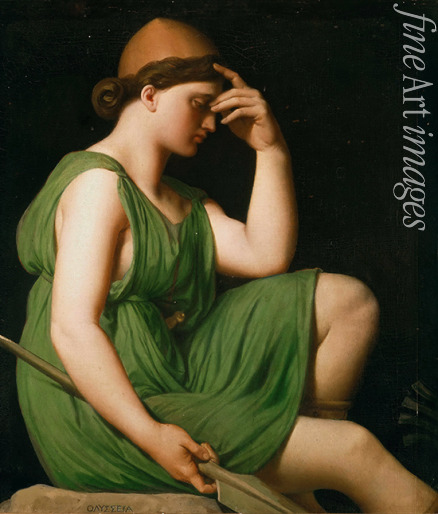 Ingres Jean Auguste Dominique - Odysseus. Studie für die Apotheose von Homer