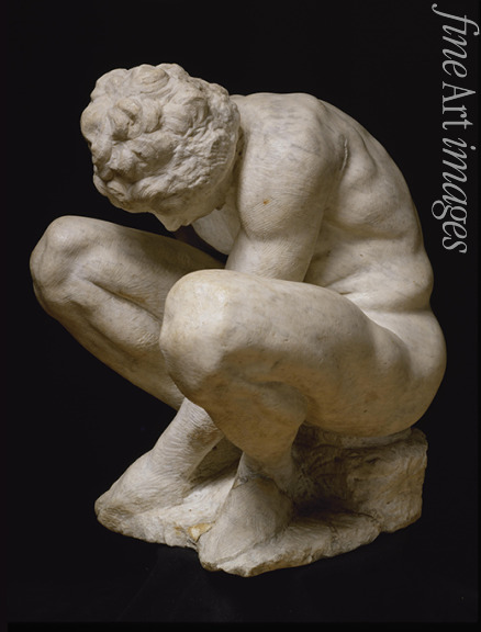 Buonarroti Michelangelo - Statue eines kauernden Knaben