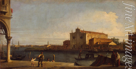Canaletto - View of Church of San Giovanni dei Battuti on the Isle of Murano