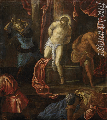 Tintoretto Jacopo - The Flagellation of Christ