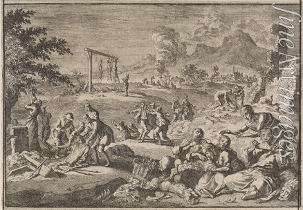 Luyken Caspar - The Famine in Germany, 1637