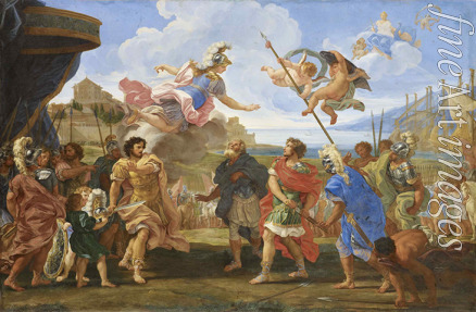 Gaulli (Il Baciccio) Giovanni Battista - Der Streit zwischen Achilles und Agamemnon