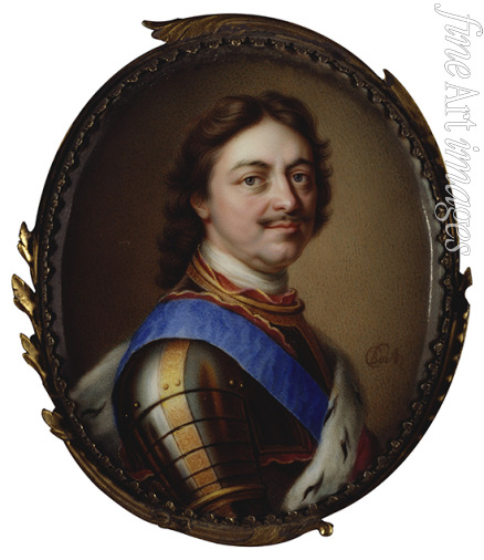 Boit Charles - Porträt von Kaiser Peter I. der Große (1672-1725)