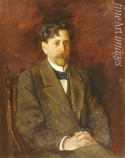 Kurbatow Anton Nikolajewitsch - Porträt von Dichter Innokenti Annenski (1856-1909)
