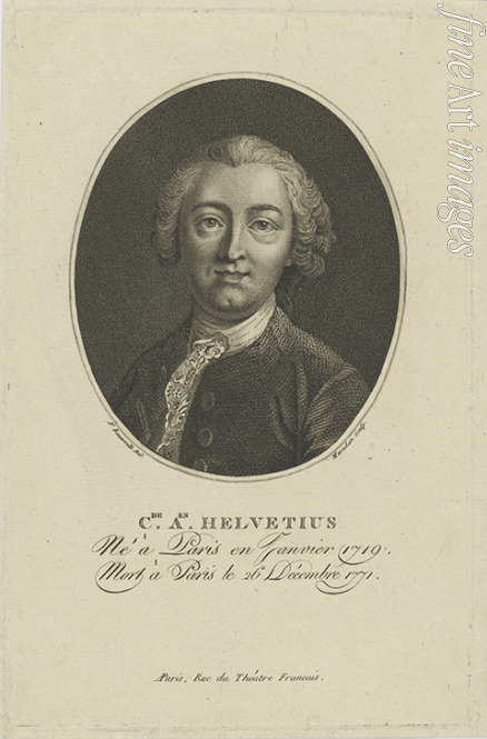 Bonneville François - Porträt von Claude Adrien Helvétius (1715-1771)