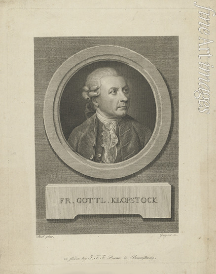 Geyser Friedrich Christian Gottlieb - Portrait of Friedrich Gottlieb Klopstock (1724-1803)