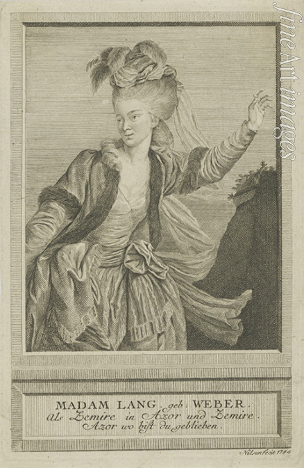 Nilson Johann Esaias - Aloisia Lange geb. Weber (1760-1839) als Zemire 