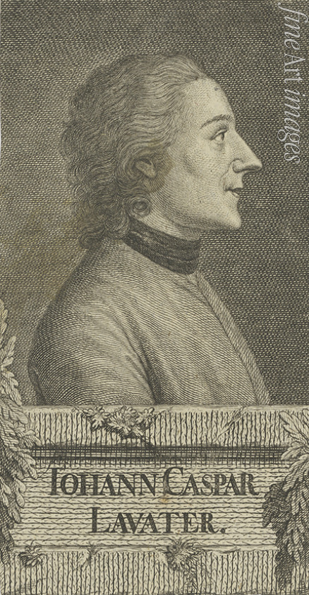 Fritzsch Christian Friedrich - Portrait of the poet and physiognomist Johann Kaspar Lavater (1741-1801)
